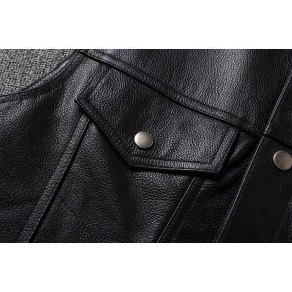 Китайский размер мужской кожаный жилет 100% коровья кожа мотоциклетный жилет байкерские кожаные жилеты мото кожаный жилет азиатский размер M-6XL M435