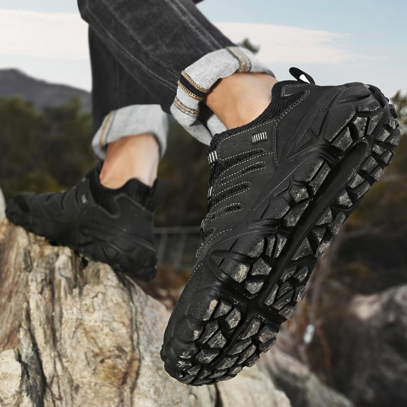 Мужская обувь для походов в стиле ретро, прочные водонепроницаемые кроссовки для треккинга, нескользящая подошва, мужская обувь для горных путешествий