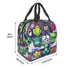 Custom Plants Gaming Zombies Lunch Bag Men Women Thermal Cooler Insulated Lunch Boxes for School