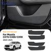 Для Mazda CX70 CX80 CX90 CX-70 CX-80 CX-90 2024 2025 Замшевая Накладка на Дверь Против Зацепок Накладка на Дверь Внутренняя Отделка Коврик Аксессуары