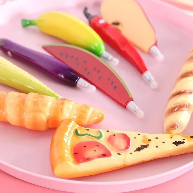 Creative Food Bread Ballpoint Pen Office Learning Supplies Fruit and Vegetable Pen Students Prize Gift Funny Pen
