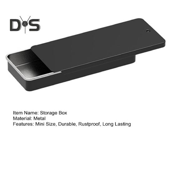 1/3 шт. металлический ящик для хранения гладкий край без заусенцев компактный дизайн портативный многоцелевой прямоугольный пустой мини металлический жестяной контейнер