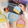 Smiley Desktop Mini with Dustpan Computer Clutter Cleaning Brush