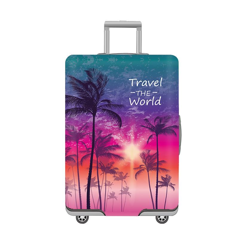 Thickened Elastic Printed Luggage Protector & Dust Cover