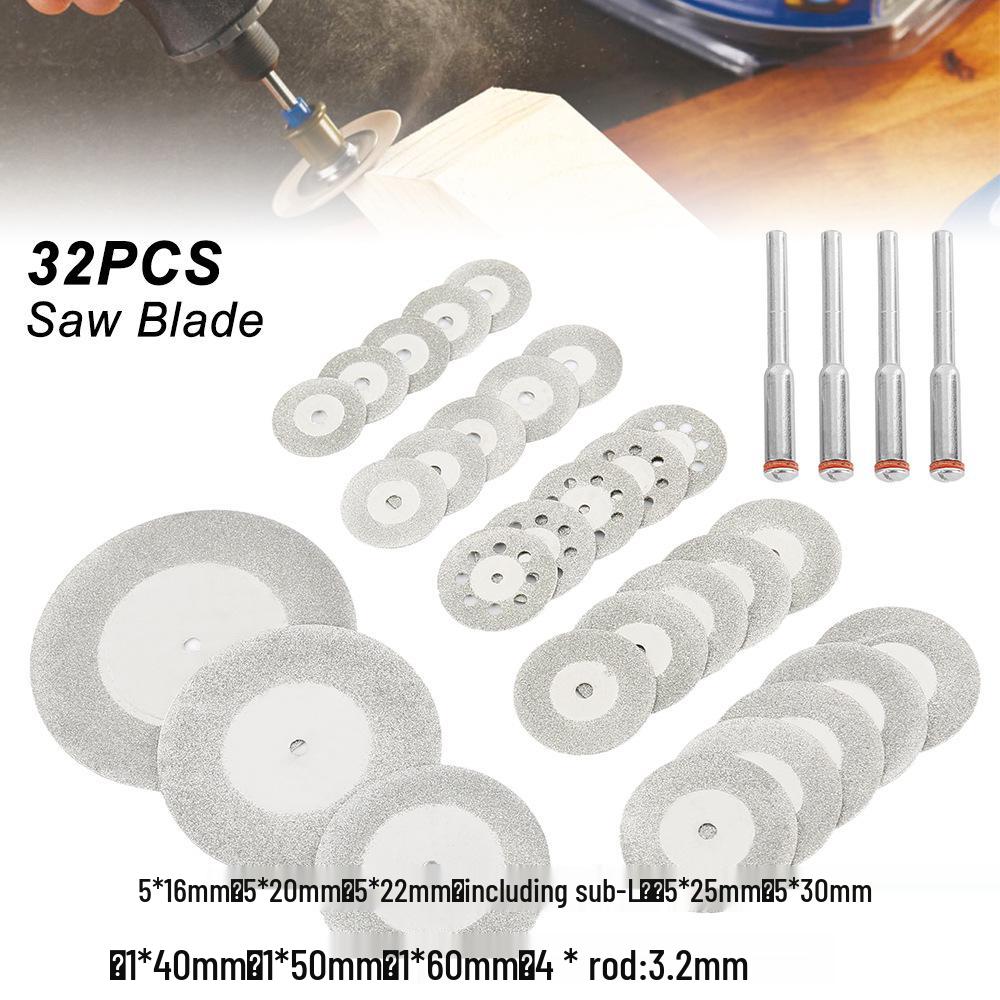 High-Speed Steel Saw Blades Set for Woodworking - Small, Thin Cutting Blades for Electric Grinders and Drills