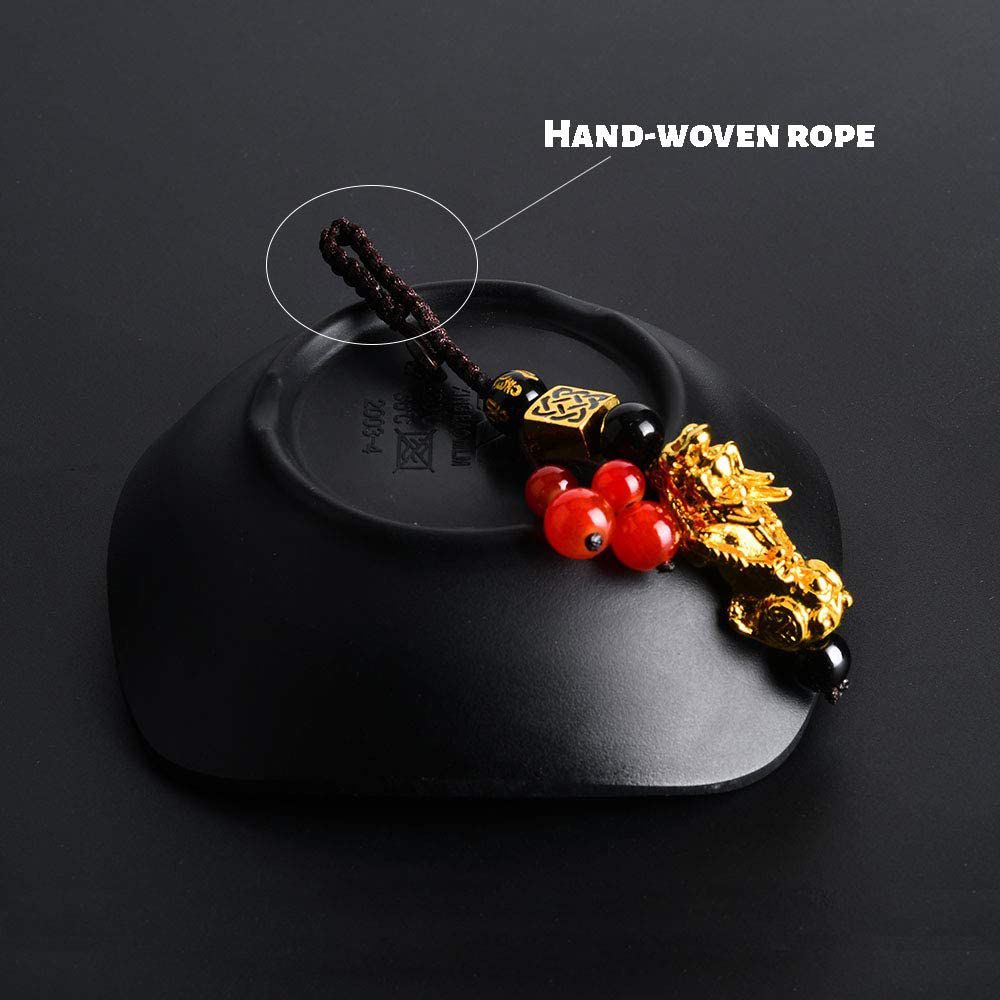 Stone Beads Phone Charm Attract Wealth Pixiu Pendant Car Pendant Car Key Accessories Keychain