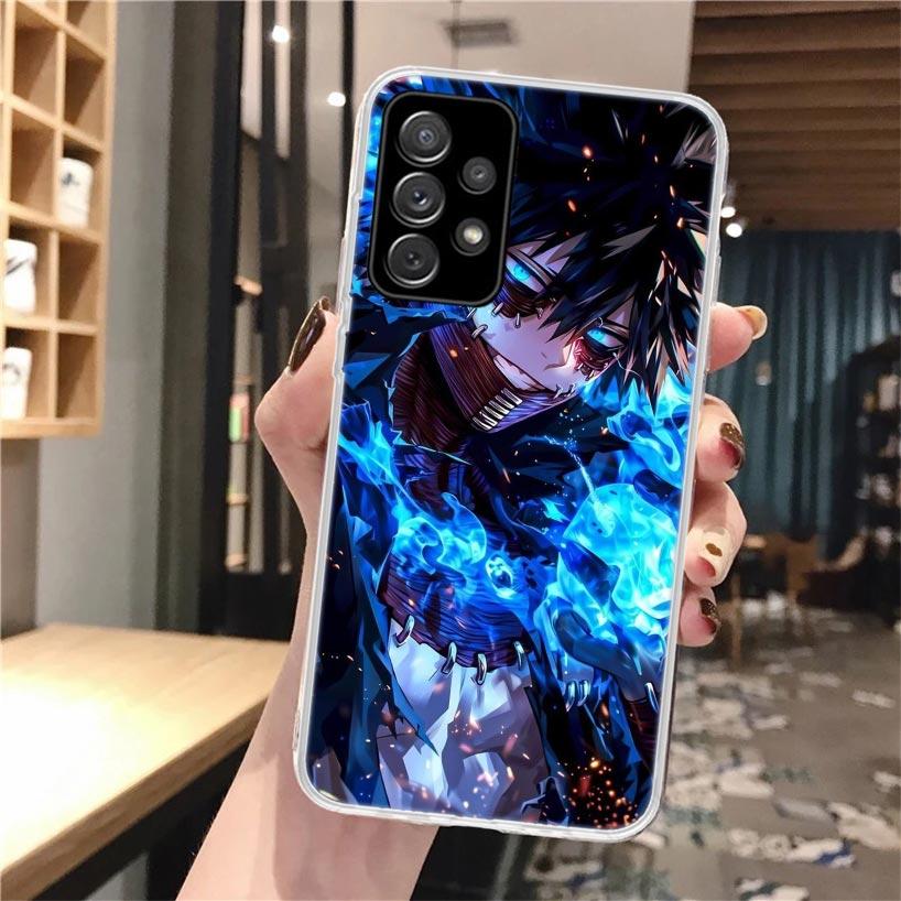 Dabi MHA Моя геройская академия МХА Мягкий чехол для телефона для Samsung Galaxy A52 A42 A32 A12 A22 A51 A50S A30S A20S A10S A71 A41 A31 A21S A40 A
