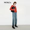 MO&Co. Mid-High Waist Straight-Leg Jeans