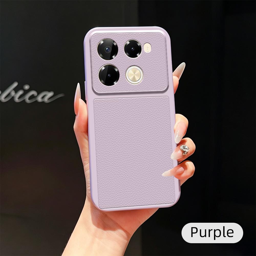Чехол для Infinix Note 40 Pro+ Чехол для Infinix Note 40 40 Pro Кожаный чехол Роскошная Защита камеры Матовая кожаная Задняя крышка