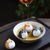 Dog Tea Pet Crafts Kungfu Sculpture for Tea Lovers Color-Changing Tea Tray Decor Water Dispenser Hot Water Decorative Ornament