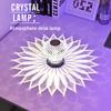 Led Crystal Table Lamp Lotus Light Projector Charging Colorful Romantic Diamond Atmosphere Night