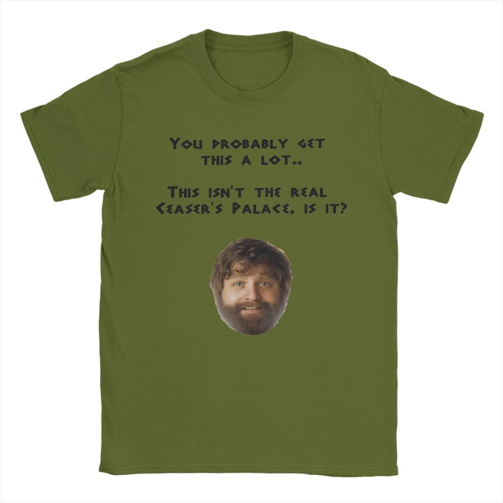 Alan Hangover Alans Ceasers Palace Printed T Shirts for Unisex Women Pure Cotton Tee Shirt Clothing
