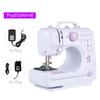 Высококачественная многофункциональная бытовая швейная машина, регулируемая 2-скоростная педаль со светодиодной подсветкой, 12 стежков