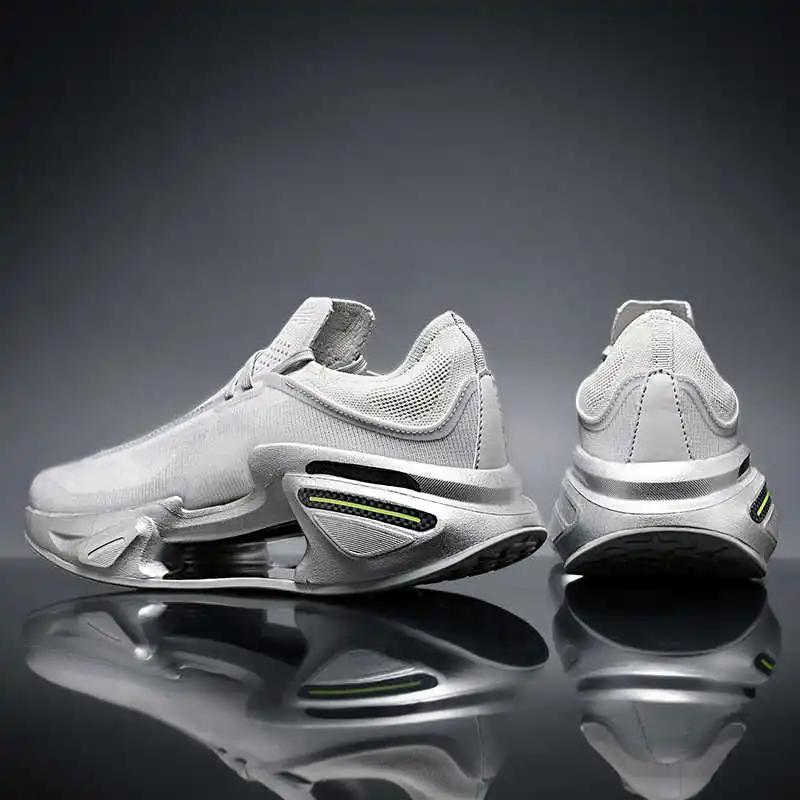 Перфорированный круглый носок, обувь для ходьбы, спортивные мужские кроссовки, летняя уличная обувь, сапатенис, лайф-тренеры, необычный ведущий рэнинг, кэжуал