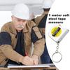 Retractable Tape Measure - Small Tape Measure | 3 Foot Mini Steel Portable Tape Measure, 1 Meter Mild Steel Tape Measure, Self-Locking Tape Measure, E