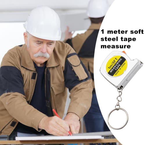 Retractable Tape Measure - Small Tape Measure | 3 Foot Mini Steel Portable Tape Measure, 1 Meter Mild Steel Tape Measure, Self-Locking Tape Measure, E