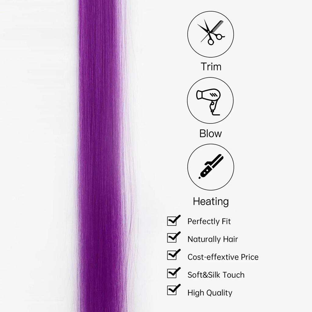 ALAN EATON 22 дюйма 5 шт./упак. блестящие волосы для наращивания на клипсе в радужной блестящей блестящей мишуре для волос термостойкие блестящие наращивание волос