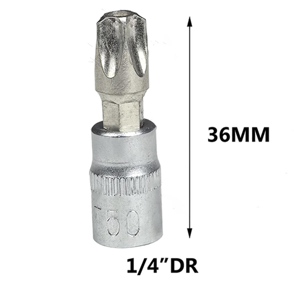 9 шт./комплект 5-конечная звезда Torx Бита отвертки 1/4 дюйма Приводная головка TS10-TS50 Ручные инструменты Детали Аксессуары