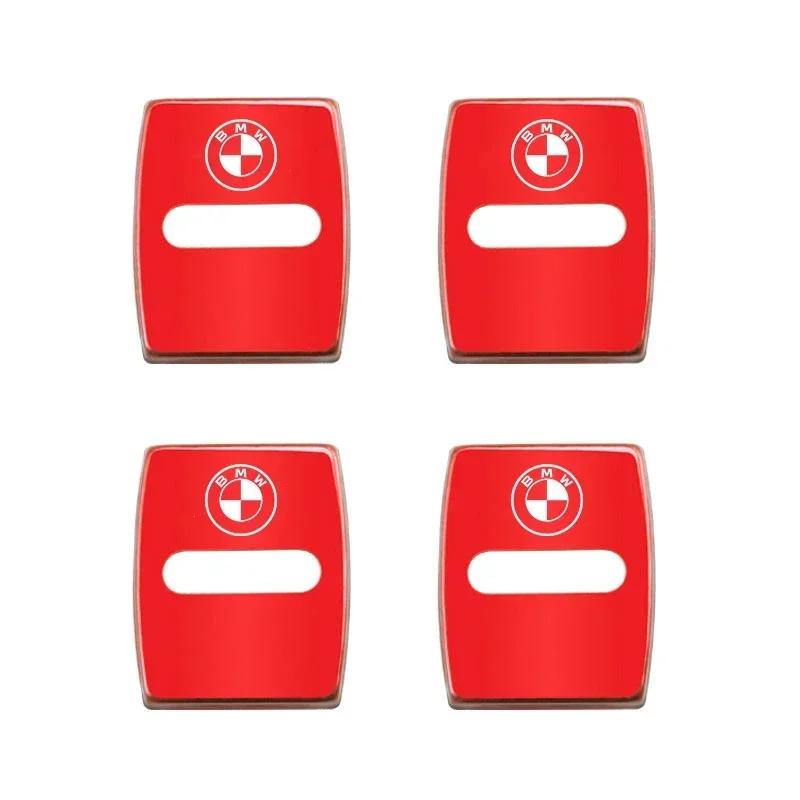 For BMW M E46 E90 E60 ZincAlloy Car Door Lock Buckle Protective Covers Cover Stickers For BMW X1 X2 X3 X5 X4 X6 X7 G30 G20 G32 G11 G12 F40 F30 F20