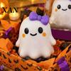 Stress Relieving Toy Halloween Bow Ghost Squeeze Toy, Relief Cartoon Sensory Anxiety Soft Stretchy Party Favors for Adults Kids Fidget Balls