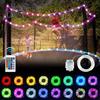 Светодиодные фонари для батута, водонепроницаемая лента с дистанционным управлением, 16 цветов, ночные игровые веревочные фонари для батутного обода 8/10/12 футов