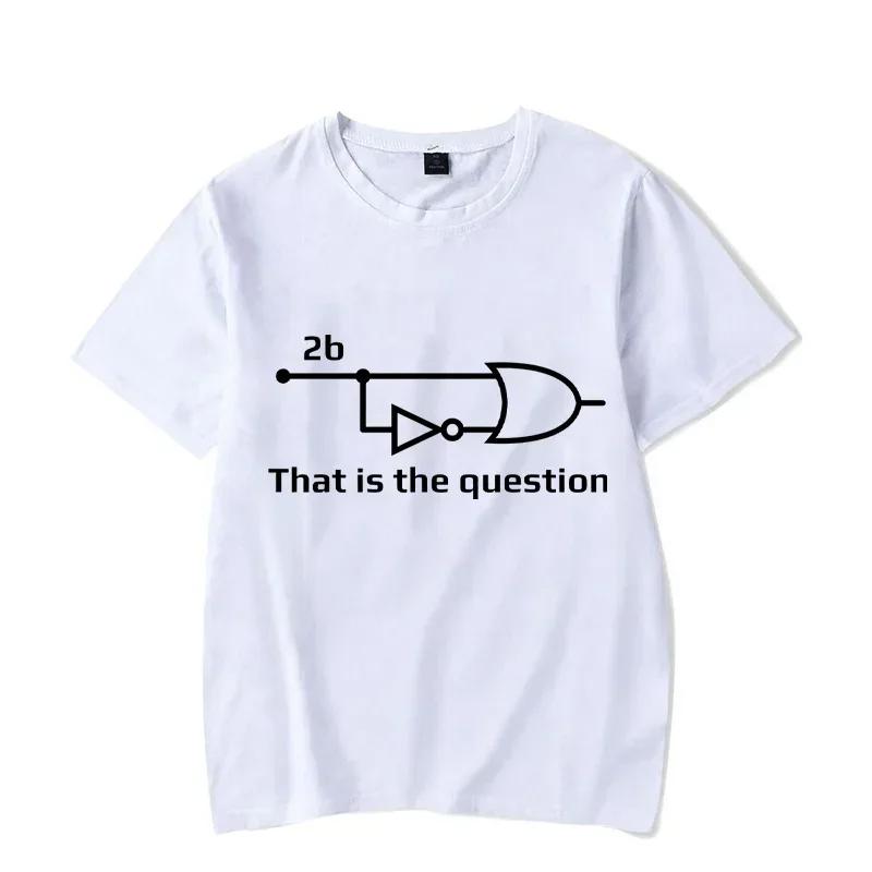 Electrical Engineer That Is Question Letter Printing Funny T Shirt for Men Cotton Vintage Clothes Men's T-shirts Y2k Clothes