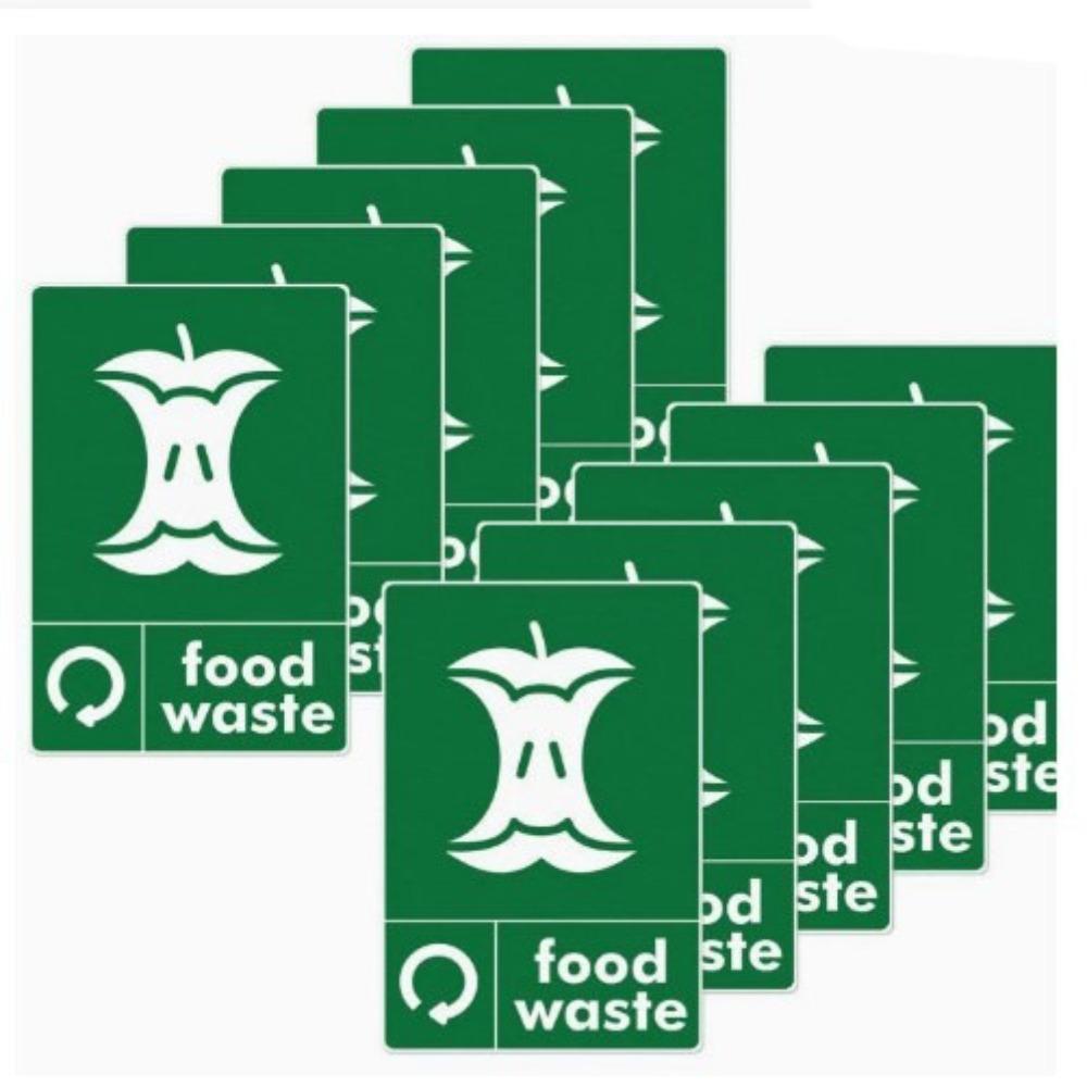 10PCS Environment Friendly Recycle Sticker Weatherproof Recycle Bin Stickers Recycle Decals  Outdoor