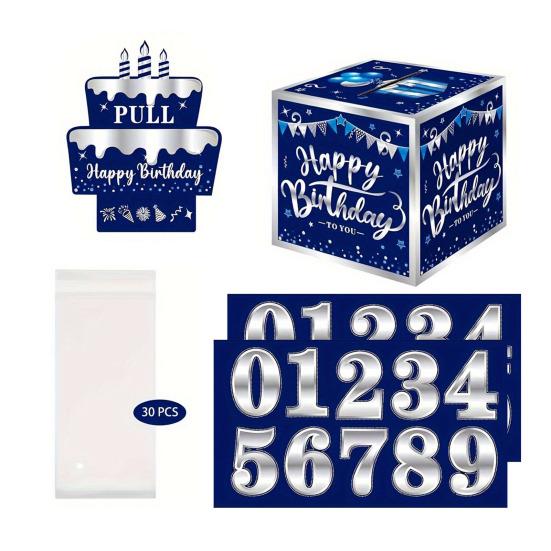 День рождения подарочный футляр для денег, сюрприз, взрывной денежный мешочек с тягой