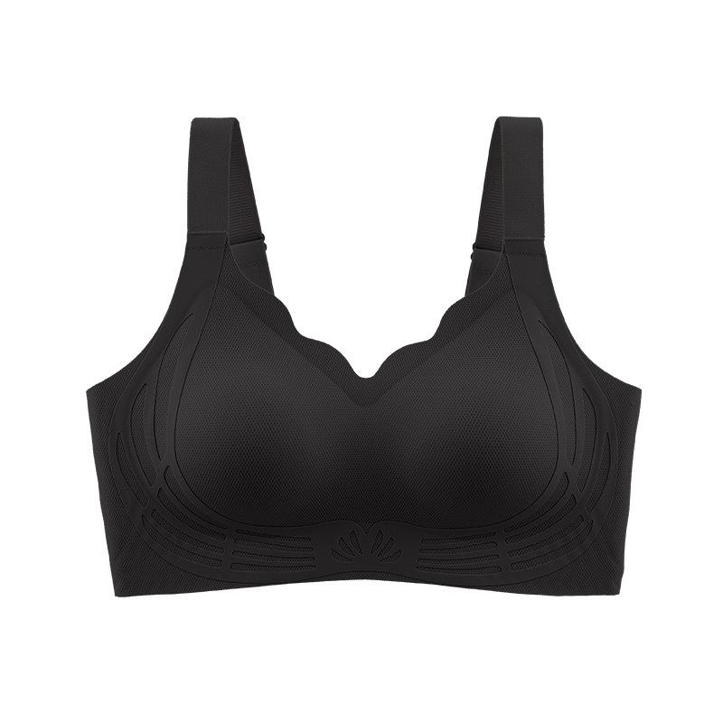 Traceless sports underwear, small breasts gathered and closed, double breasts, beautiful back, anti-sagging soft support, lifting and fixing cup