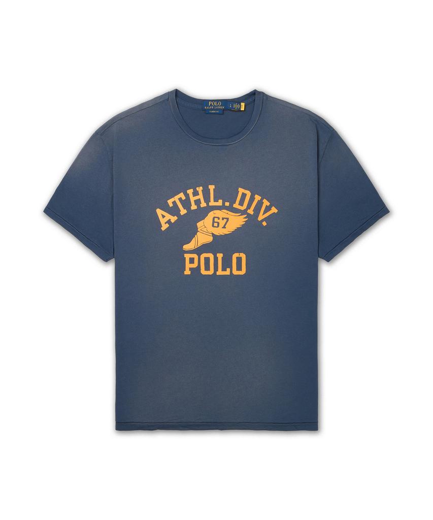 POLO RALPH LAUREN Классический крой Хлопковая футболка с логотипом - Темно-синий