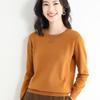 2025 Autumn/Winter Women's Plus Size Korean Style Loose Knit Sweater, Versatile Round Neck Base Layer.