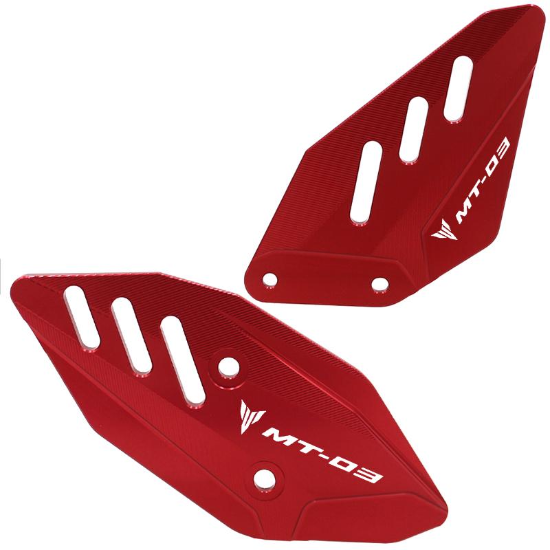Motorcycle FootPeg Footrest Rear Set Heel Plates Guard Protector For Yamaha MT03 R3 MT25 R25 Accessories MT-03 MT-25 YZF R3