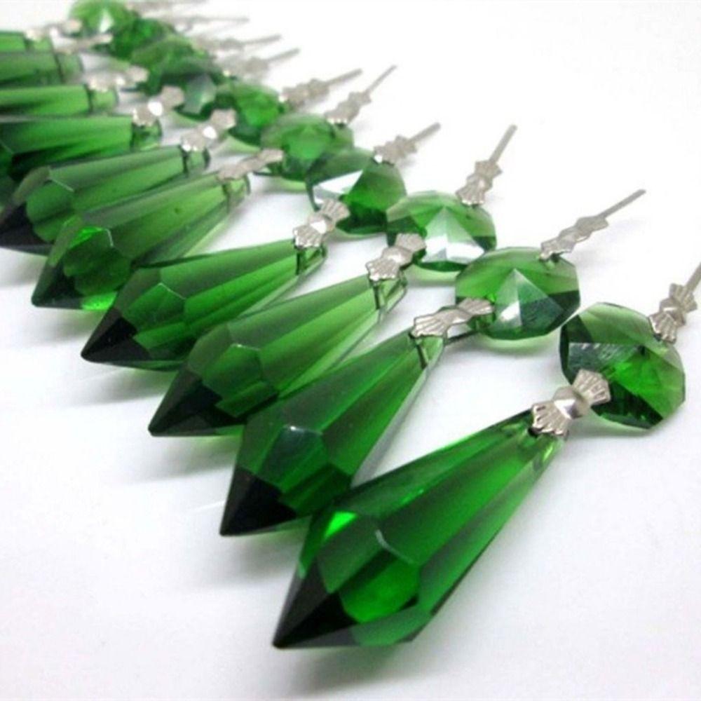 Shiny Glass Home Decor Hanging Crystal Pendant Crystal Ornament Chandelier Parts Prisms Pendant
