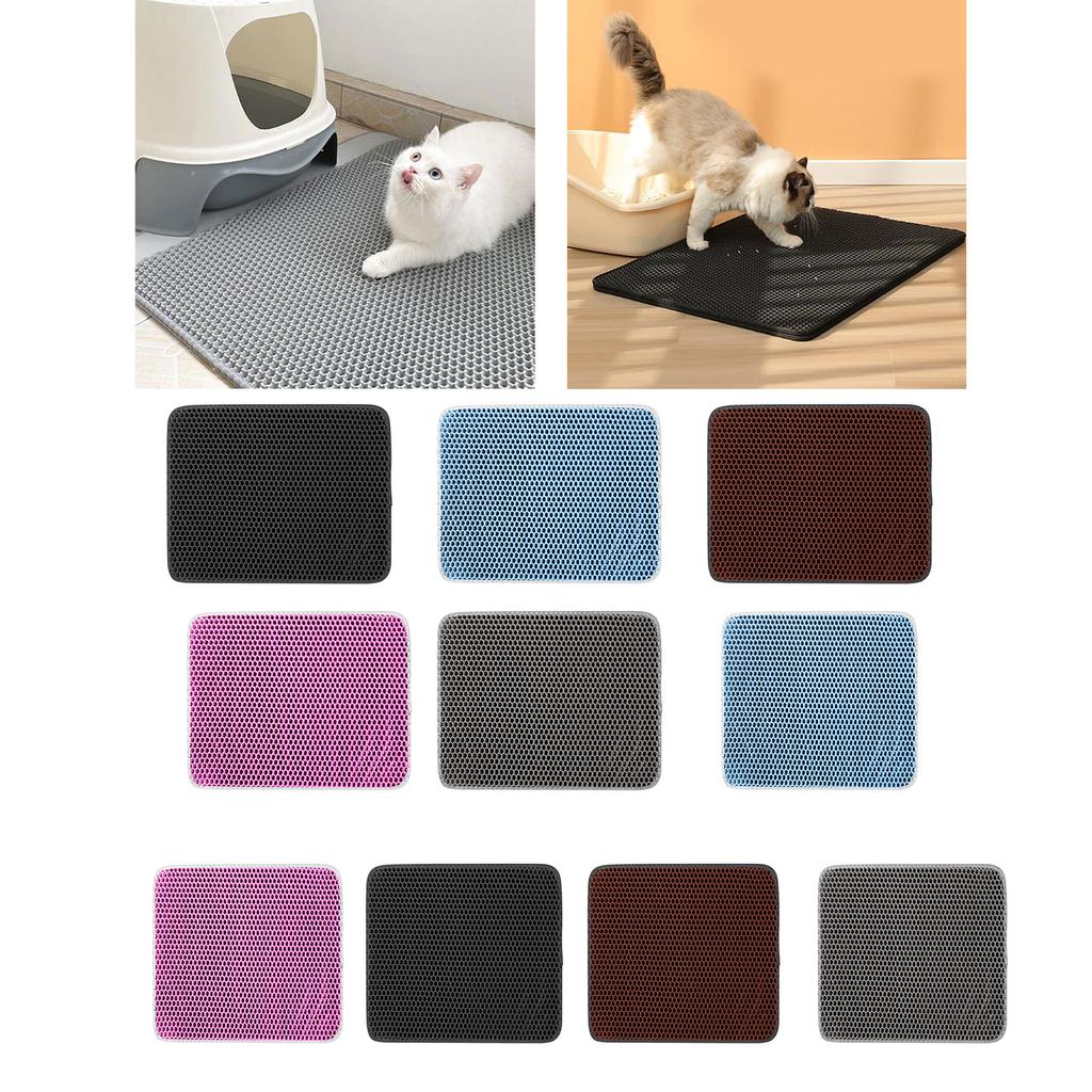 Cat Litter Mat Waterproof Less Waste Litter Easy To Clean Scatter Control Cat Litter Pad Pet Litter Box Carpet Mat