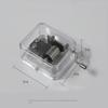 Transparent Mini Hand Cranking Music Box Acrylic Craft Acrylic Creative Crafts Ornaments  Children