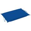 Folding Sun Lounger with Cushion Solid Acacia Wood
