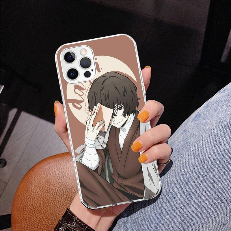 Bungo Stray Dogs Дазай Чехол для телефона для iPhone 17 Air 16 Pro Max 16E 15 + 14 Plus 11 12 13 Mini 7 8 SE Подарок Печатная крышка Fundas 16