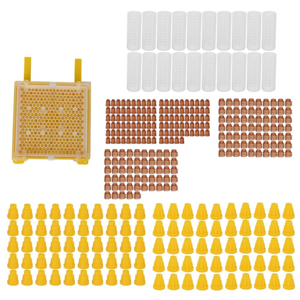 251Pcs Reliable Queen Cell Protective Cover Convenient Full Bee Breeding Set Beekeeping