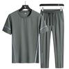 Quick Drying Sports Suit Men's Summer Running Casual Sportswear Plus Fat and Plus Size