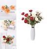 Handmade Silk Rose Six Head Artificial Flower For Party Venue Hotel Home Interior Decor