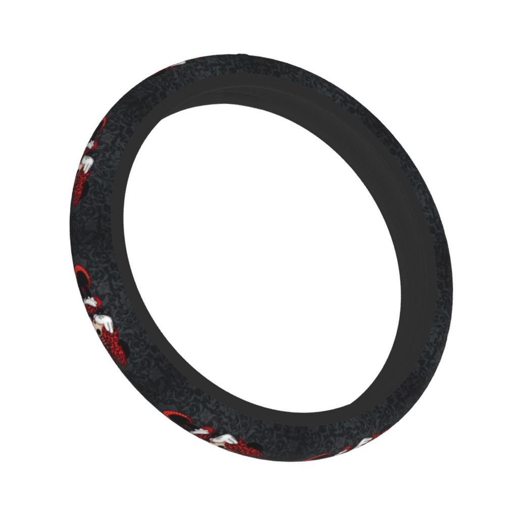 37-38 Car Steering Wheel Cover Mickey Minnie Mouse Soft Auto Decoration Suitable Car Accessories