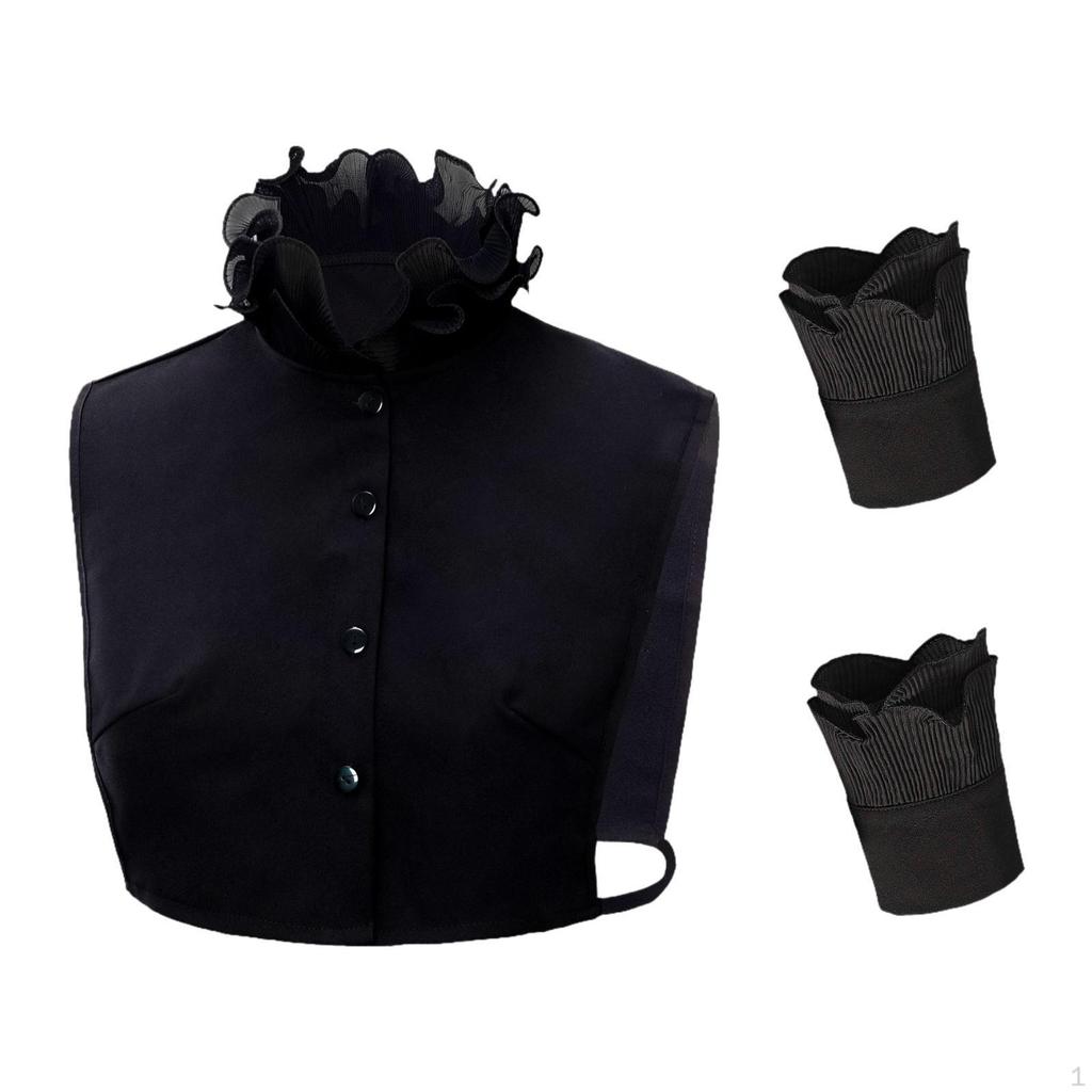 Съемный декоративный топ с имитацией кружева и высоким воротником, аксессуары для одежды