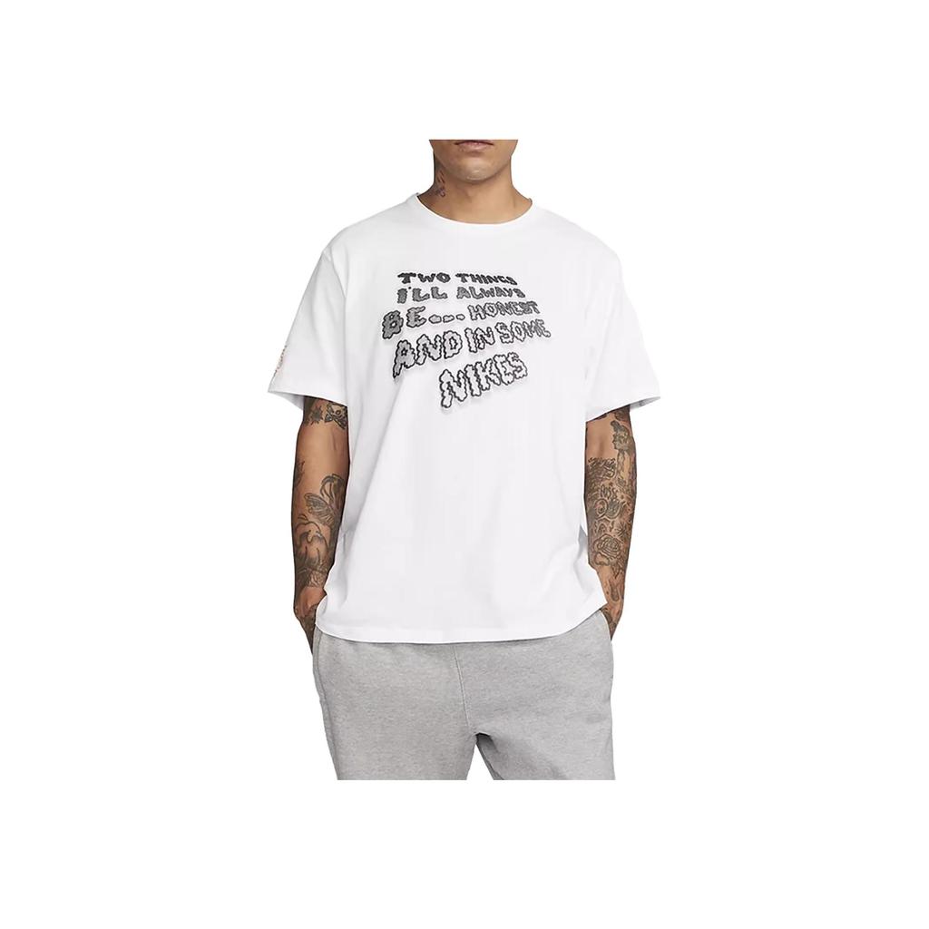 Nike × Футболка унисекс с круглым вырезом и короткими рукавами из коллекции Drake Nocta Collection, белые топы DO2837-100