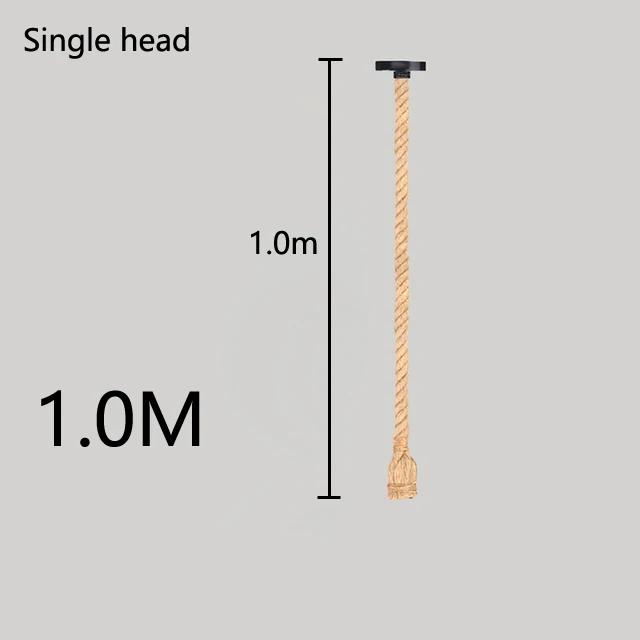 Промышленные винтажные подвесные светильники E27 из пеньковой веревки, светильники с характером для мансарды/гостиной/бара, подвесная люстра