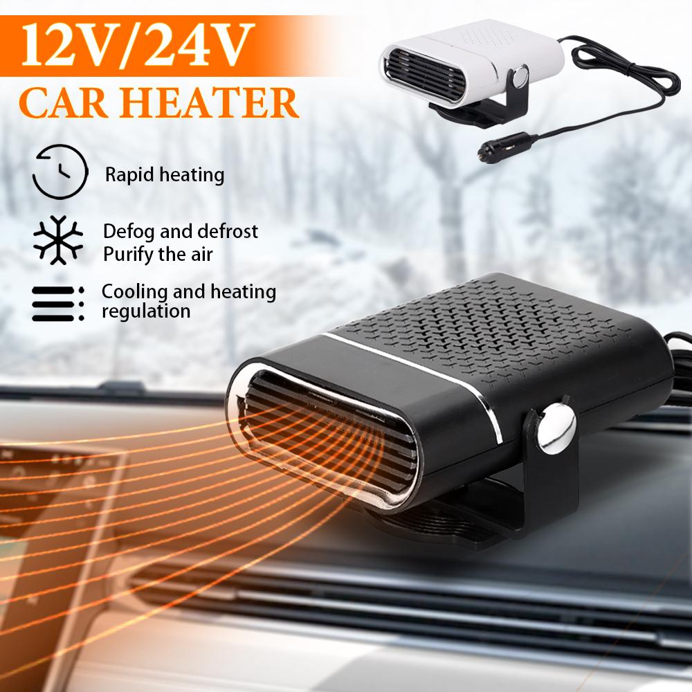 12V/24V Car Heater 150W Car Heater 360° Adjustable Front Window Windshield Defogging And Defrosting Heater For Cars/Trucks