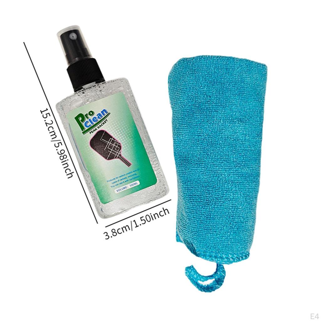 100 мл очистителя Pickleball Paddle Cleaner удаляет остатки грязи с помощью сухой салфетки Professional