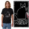 CA0213 100% Cotton Short Sleeve Cat Unisex T Shirt Casual Summer Loose Cat Mens Tshirt for Men Cool Men T-shirt Male Tee Shirts