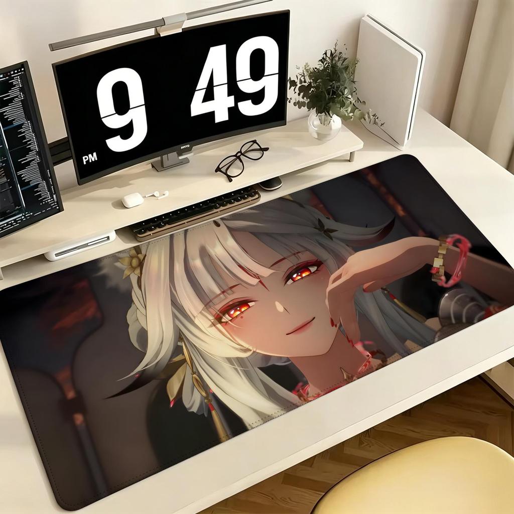 Wuthering Waves Hsin Pro ESports Xxl Gaming Mousepad Extra Large NonSlip Stitched Edge Keyboard Laptop Desk Mat For Pc Gamer