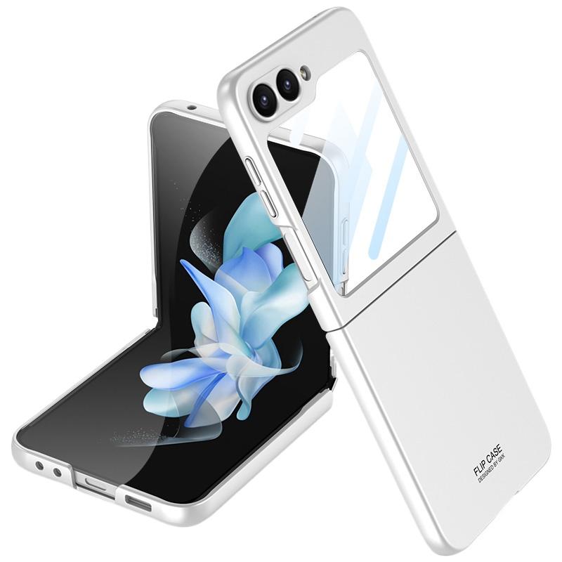 Ультратонкий чехол для Samsung Galaxy Z Flip 6 Flip6 5G, противоударный на ощупь, с защитной пленкой на передний экран