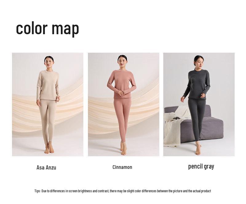 Женский теплый флисовый бархатный комплект термобелья - Утепленный, облегающий, 460 г с подогревом, пропитанный гиалуроновой кислотой зимний комплект